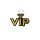Išsiuvinėtas lipdukas -  aplikacija VIP