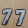 Išsiuvinėtas lipdukas -  aplikacija 777